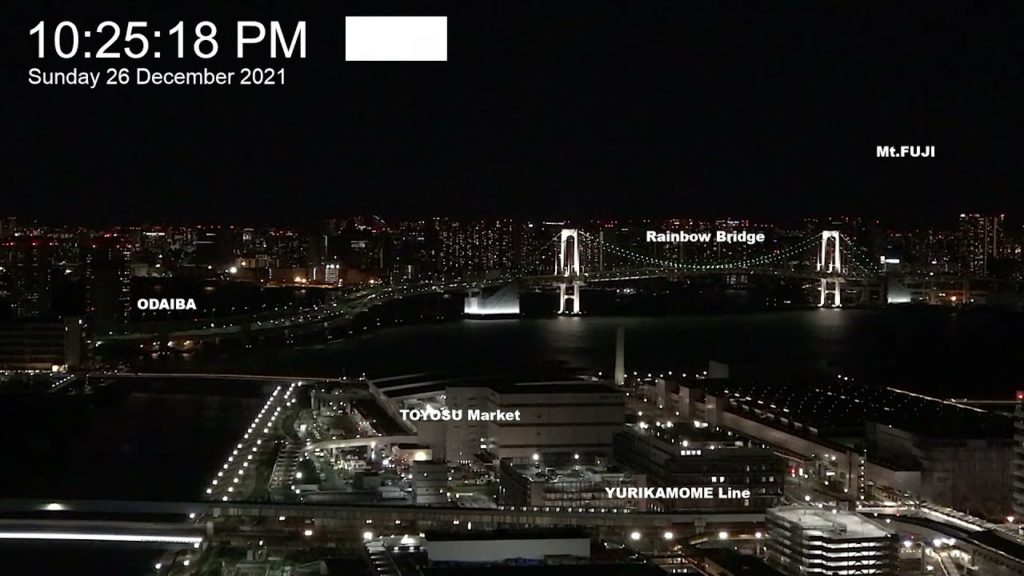 【Live】レインボーブリッジ＆豊洲市場＆富士山 東京湾岸ライブカメラ Rainbow Bridge & TOYOSU Market & Mt.FUJI TOKYO BAY AREA LIVECAM