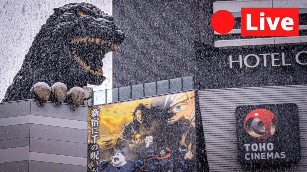 Snowy day in Tokyo, Japan - Shinjuku Live