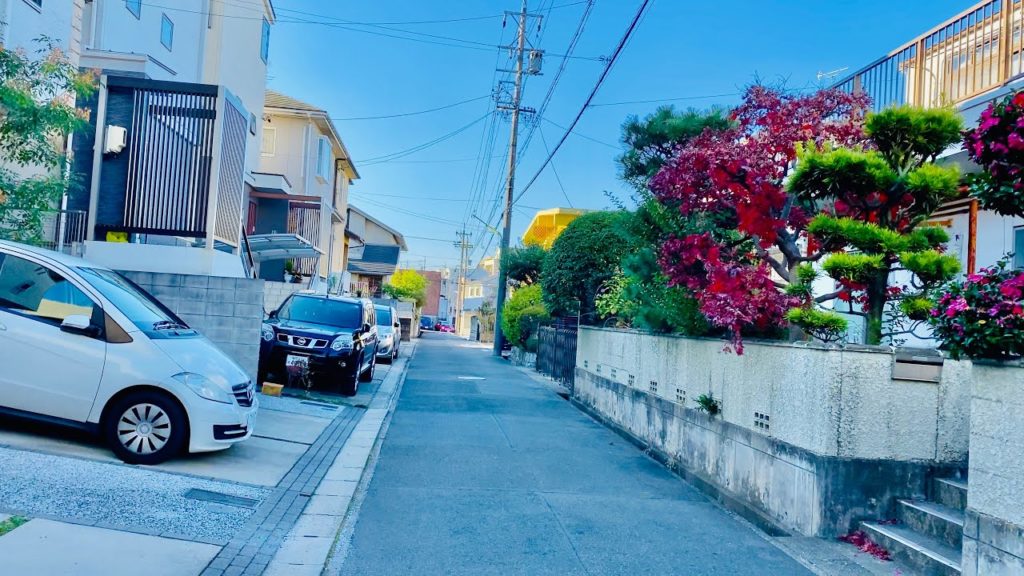 【4K】Modern Japanese Houses / Neighborhood Walking Tour in Nagoya, Japan