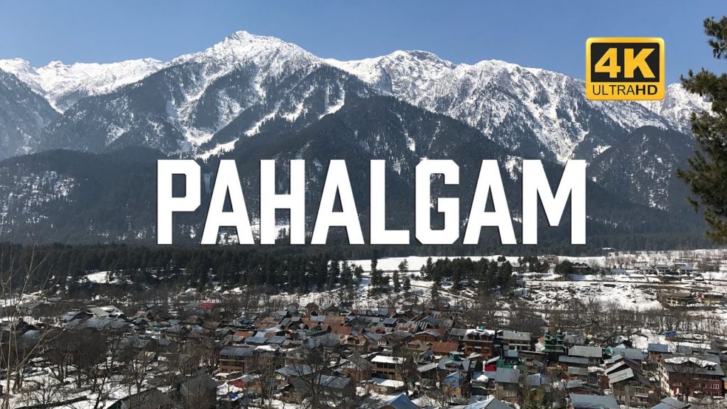 Pahalgam, Kashmir in winter 4K