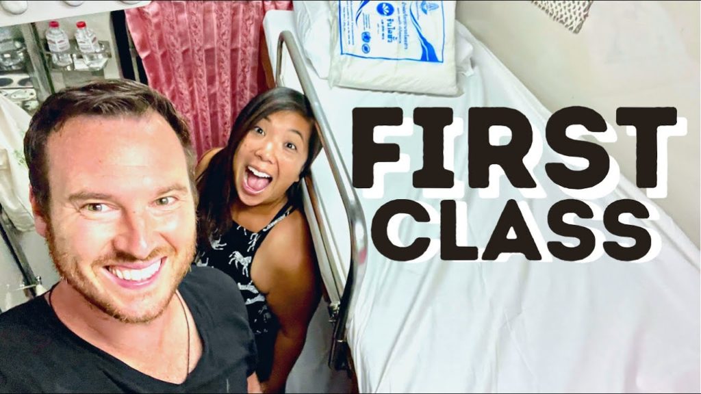 FIRST CLASS SLEEPER TRAIN TO BANGKOK