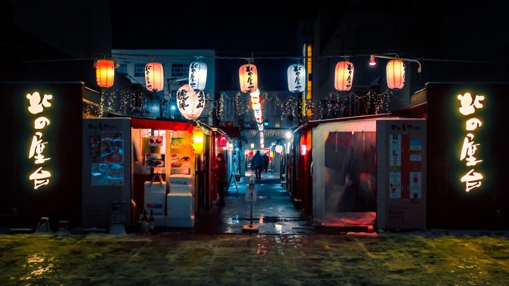 【酒場散策】北海道帯広市 北の屋台 十勝乃長家 北の美味いもん通り [字幕有]