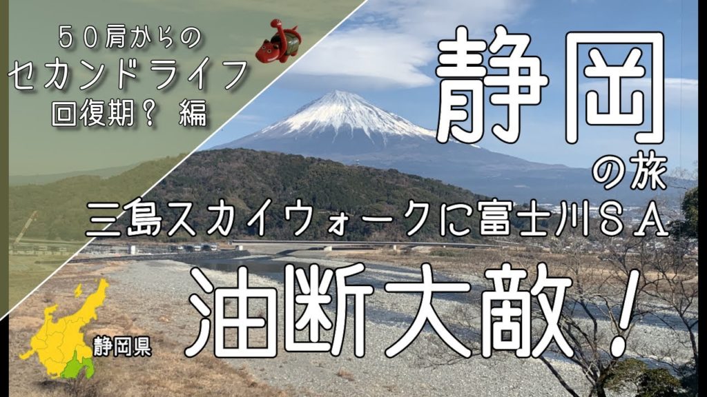 ドライブ　【三島スカイウォークと富士川ＳＡ】　旅最終日にあわや事故に！　の巻。