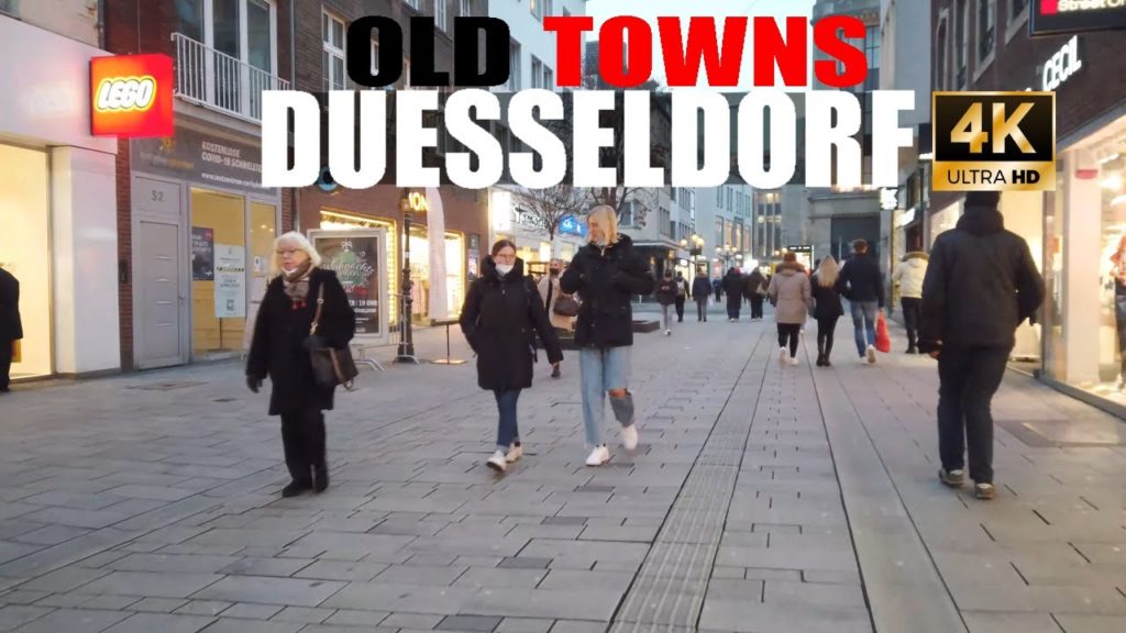 Walk in DUESSELDORF | The Old Town | City Tour | Germany Travel 2022 | 4K Video