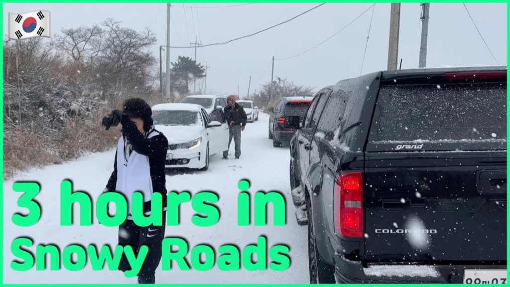 🇰🇷 Travel Jeju island, Korea in Winter | page 7 | 3 hours in snowy roads.