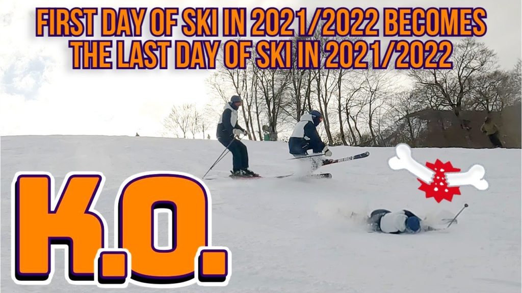 The First day of skiing / snowboarding in 2021/2022 season in Japan ( 4K UHD )