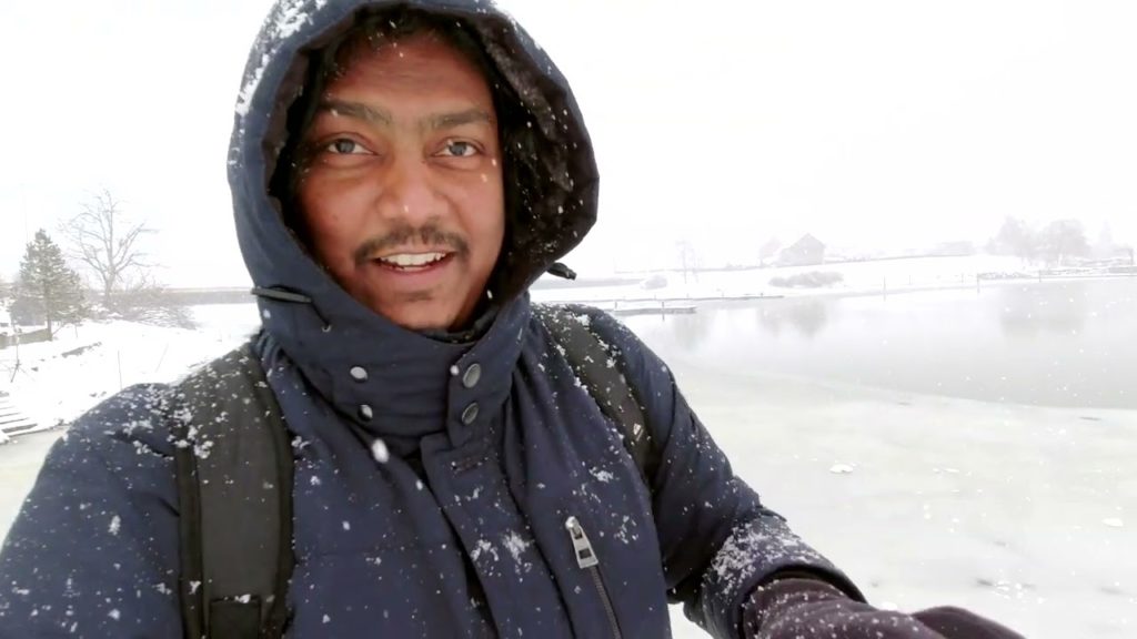 @Einsiedeln l @Switzerland l Snow fall l #Travel with me l walking around l 4K