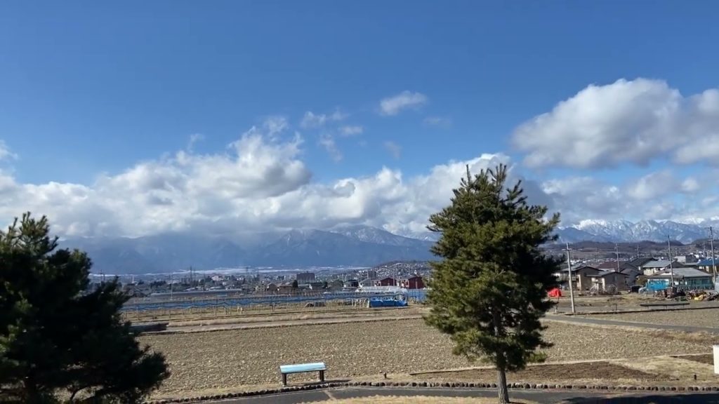 Beautiful city view of the blue sky :(Nagano, Japan) [Free Video Footage] [Daily: Landscape]