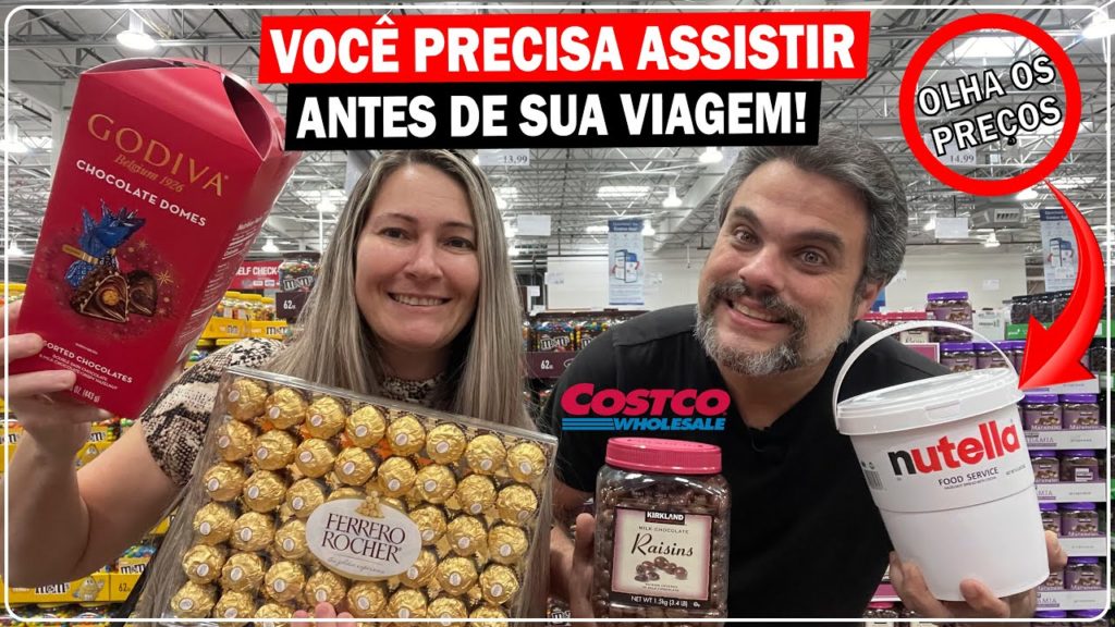 COMPRAS de DOCES e CHOCOLATES no ATACADISTA nos EUA | (PREÇOS ATUALIZADOS no COSTCO)