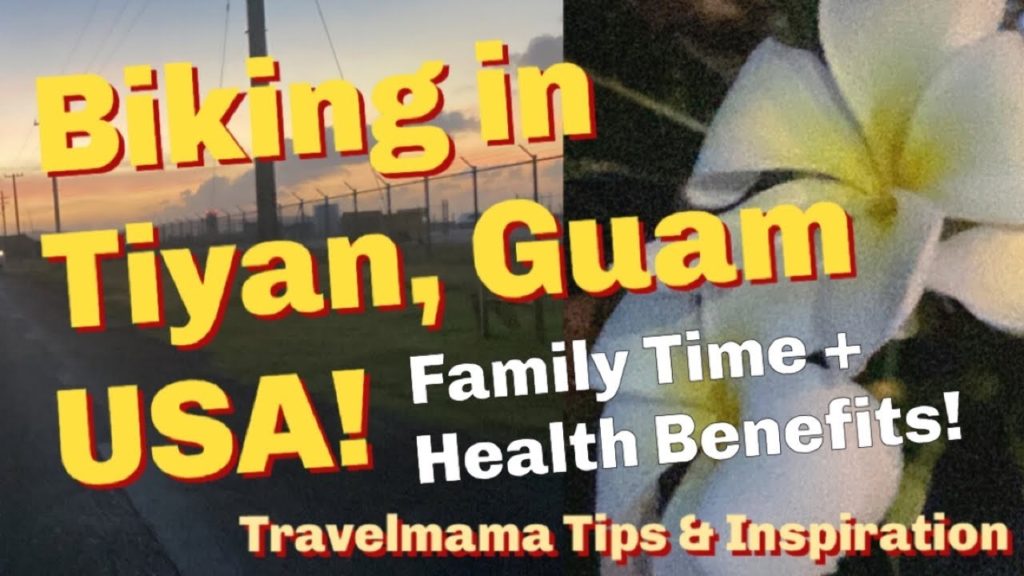 Biking in Tiyan, Guam USA! Health benefits of biking, sunset, relaxation, family time and exercise!