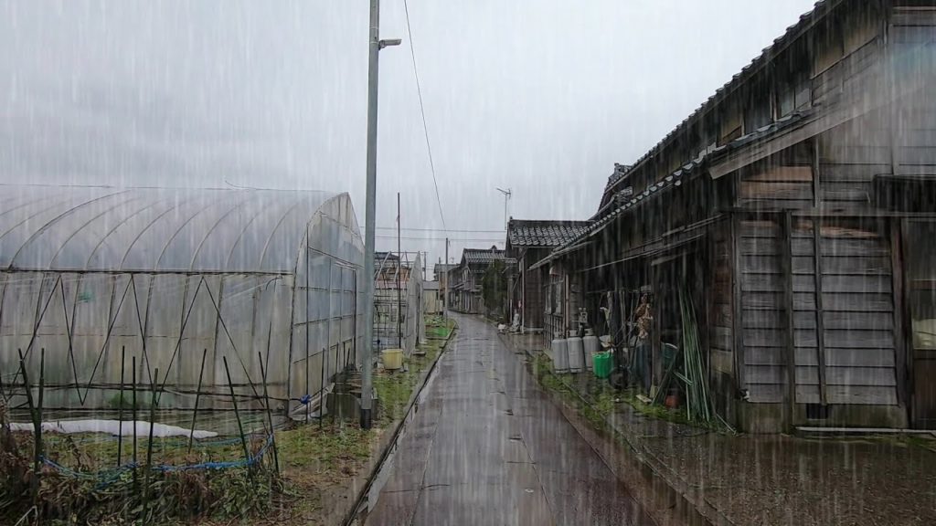 [Walking in the Rain] Rainfall Walk in Japan Tsubame,Rain Ambience