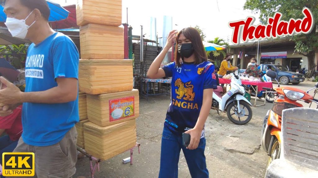 KAMPHAENG PHET, North Thailand (Nakhon Chum Market Area) THAILAND 4K WALK TOUR !