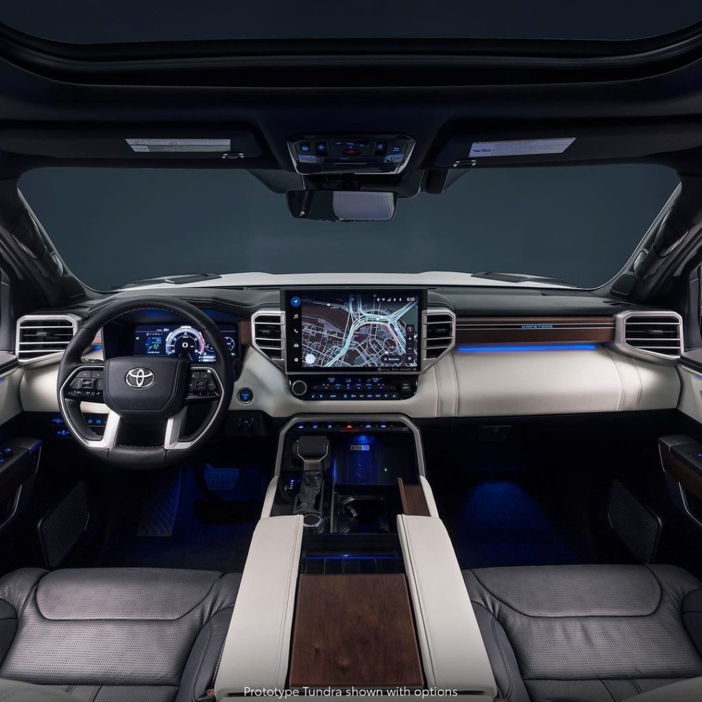 A cabin that impresses, day or night. Say hello to the all-new 2022 #Tundra Caps...
