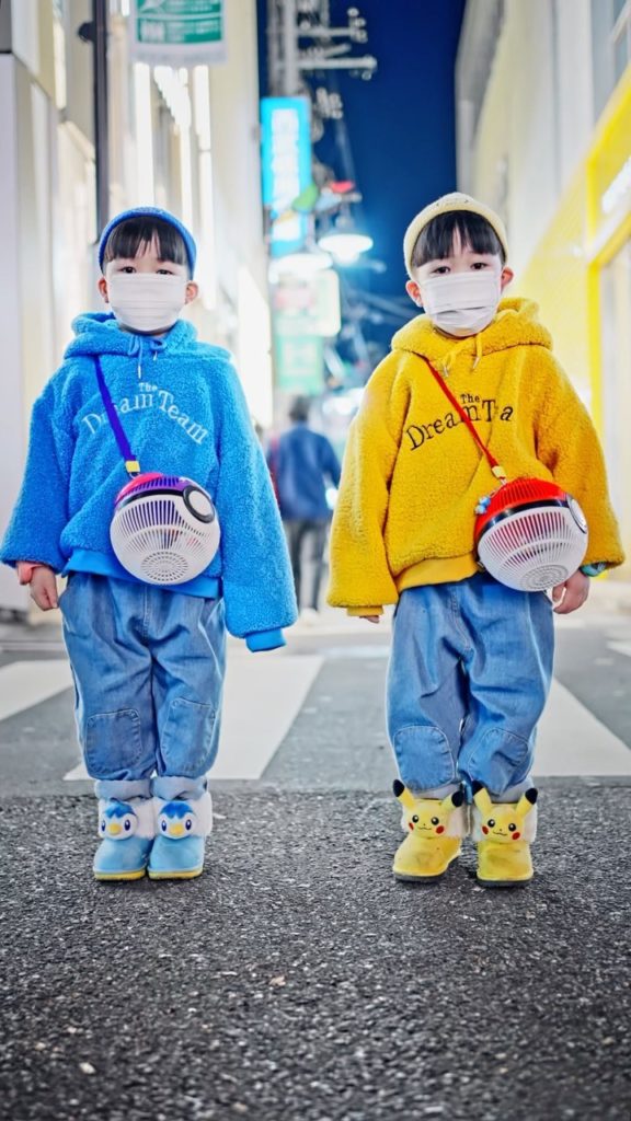 6-year-old twin Japanese street style personalities Mason & Rion (@MasonRion) in...