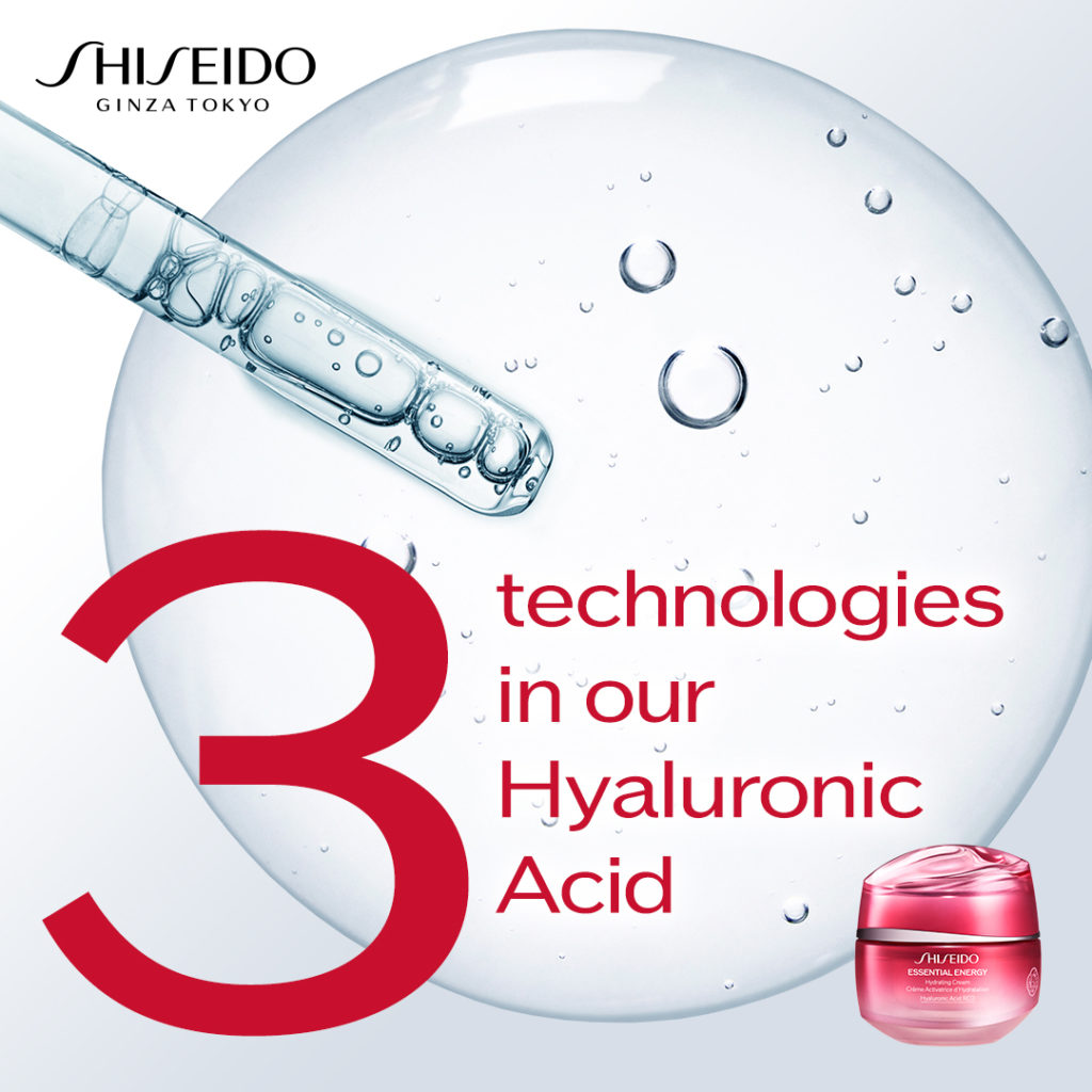 ESSENTIAL ENERGY Hydrating Cream features SHISEIDO’s original Hyaluronic Acid RE...