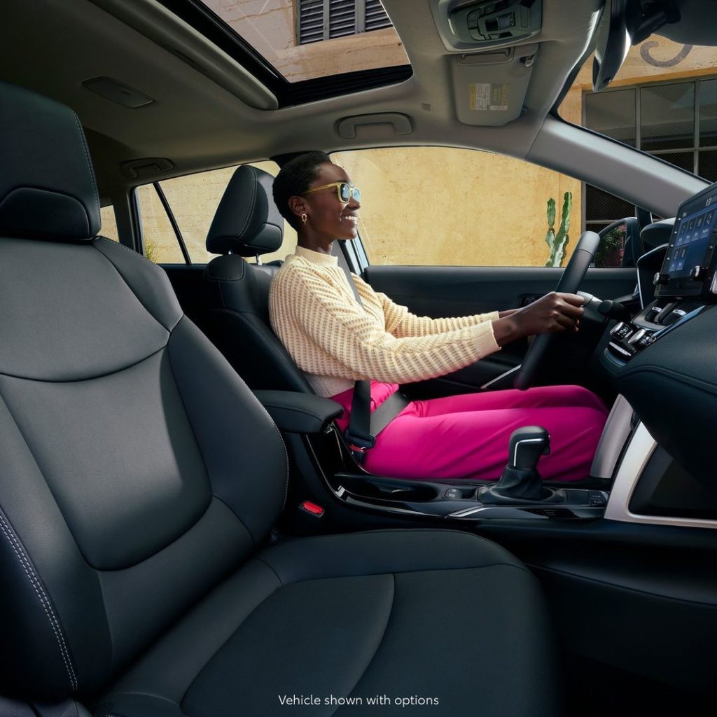 Find your groove with the driver-focused interior of the first-ever 2022 #Coroll...