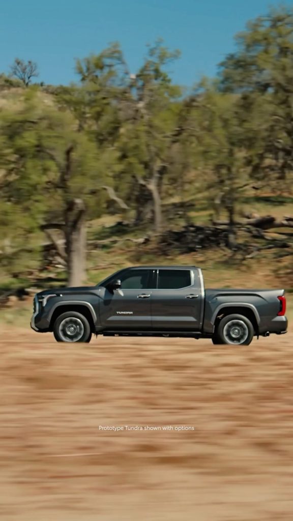Let's ride. All-new 2022 #Tundra #LetsGoPlaces...