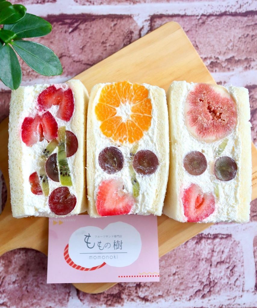 Sandwiches, but not as you might know them!  These 'furutsu-sando' are sweet one...