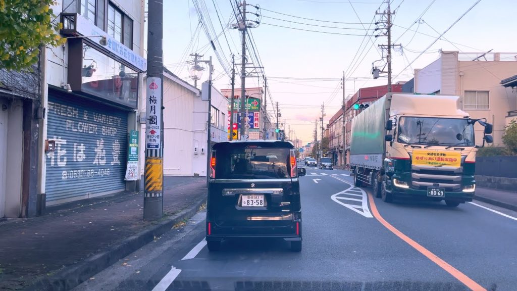 JAPAN Road Trip 2021-12-03 | Morning Drive from Gamagori City to Kira Nishio City, Aichi Prefecture
