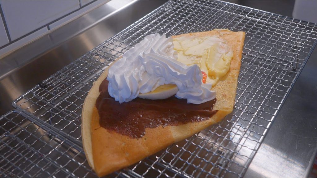 東京に上陸した最も純粋なオイル「ギー」を使った超人気クレープ店！セキグチクレープASMR japanese street food - creamy crepe compilationヤマグチクレープ