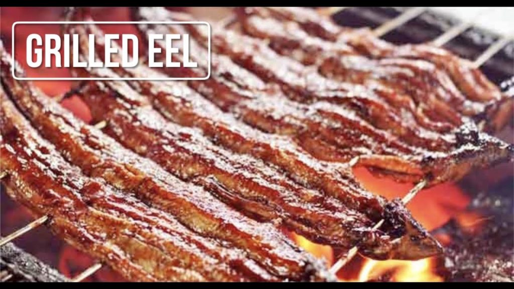 【Japanese Street Foods】 -Grilled Freshwater Eel UNAGI-  Tokyo, JAPAN