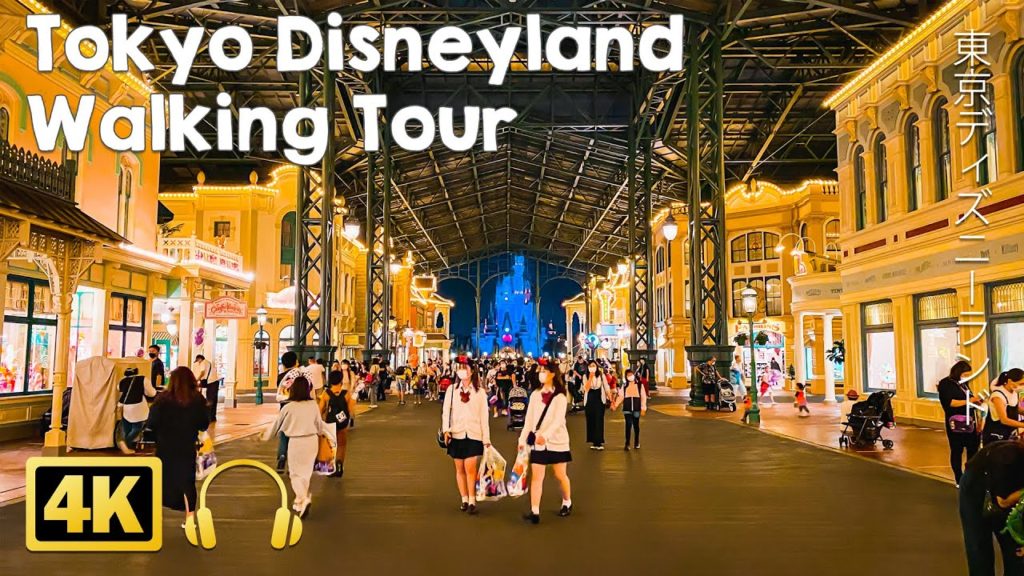 [4K JAPAN] Tokyo Disneyland Walking Tour at night (Oct. 2021)