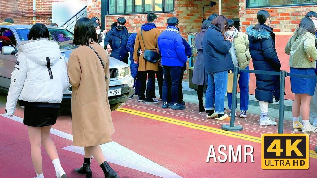 【Seoul Mangwon Market walk and Seoul Mangridan road walk】People and vehicles mixed▶4K ASMR