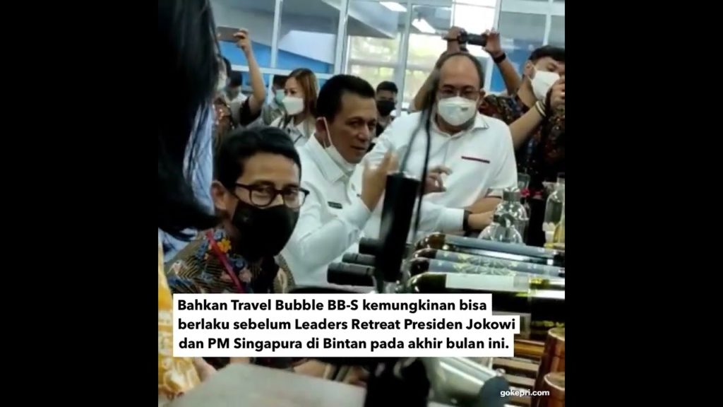 Sandiaga bersyukur travel bubble Batam Bintan-Singapura dibuka