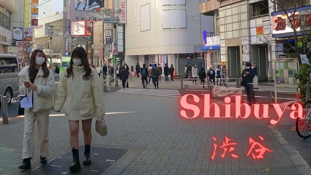 Little less crowded. Shibuya Tokyo walking tour. 【4K】