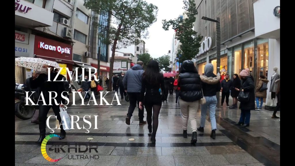 İZMİR Walking Tour | Karşıyaka Çarşı [4K UHD] January 2022