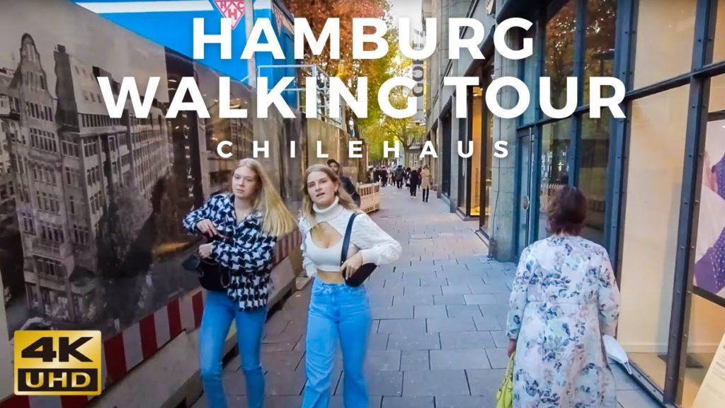 Hamburg Rain Walk - C h i l e h a u s - Germany 🇩🇪 - City Walk UHD 4K [November 2021]
