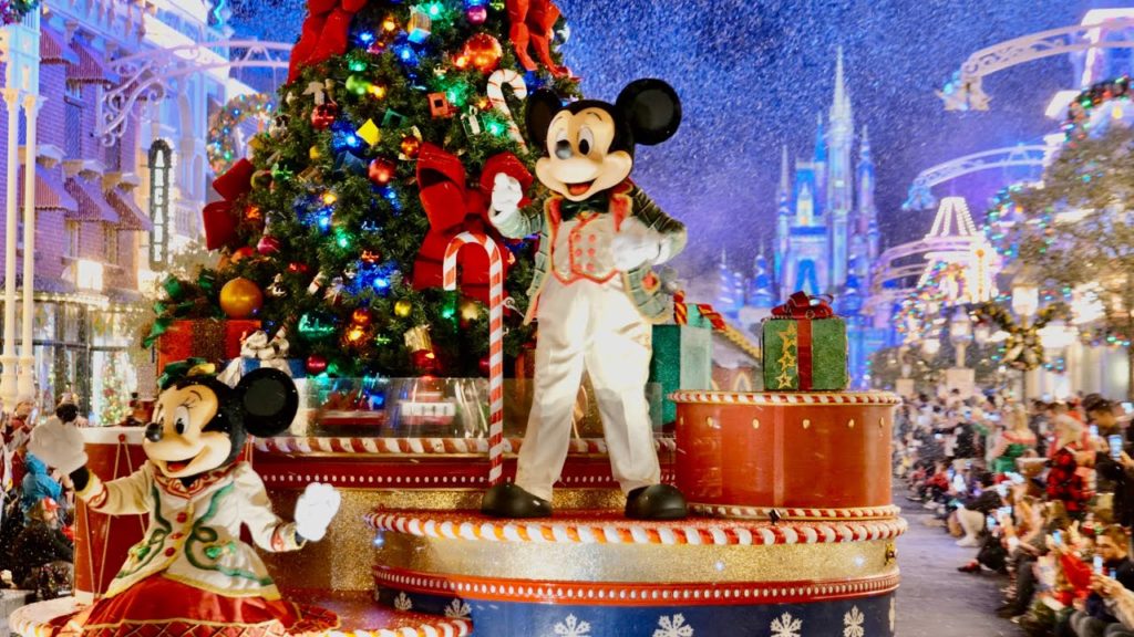 Mickey's Once Upon a Christmastime Parade 2021 FULL SHOW in 4K | Magic Kingdom Walt Disney World