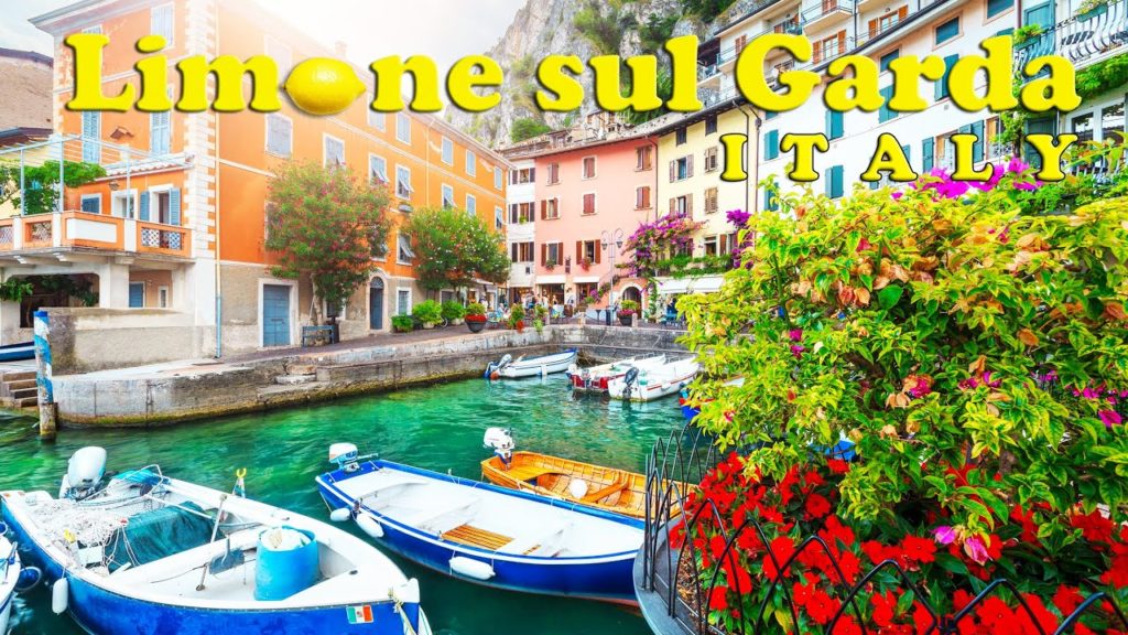 Limone sul Garda | A Walk Along The Town's Waterfront | 4K - [UHD]