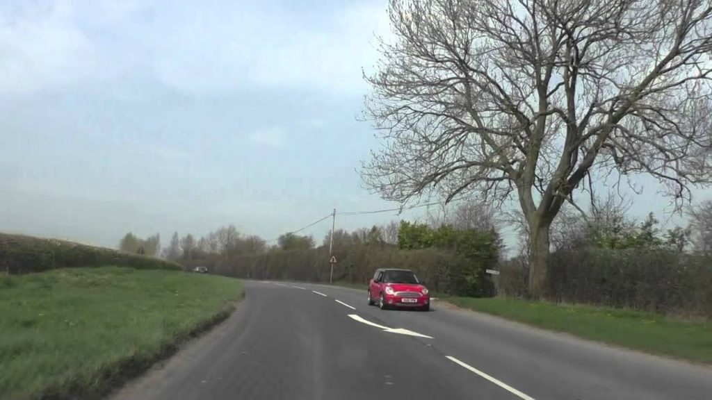 Driving On The A417 From Trumpet Crossroads, Ledbury To Hope Under Dinmore, Leominster, England