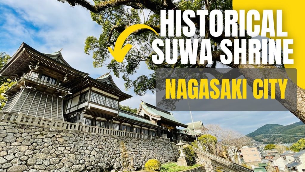 [4K HDR] The FAMOUS SUWA SHRINE in Nagasaki Central City KYUSHU Japan | 4K Japan Walking Tour 2022