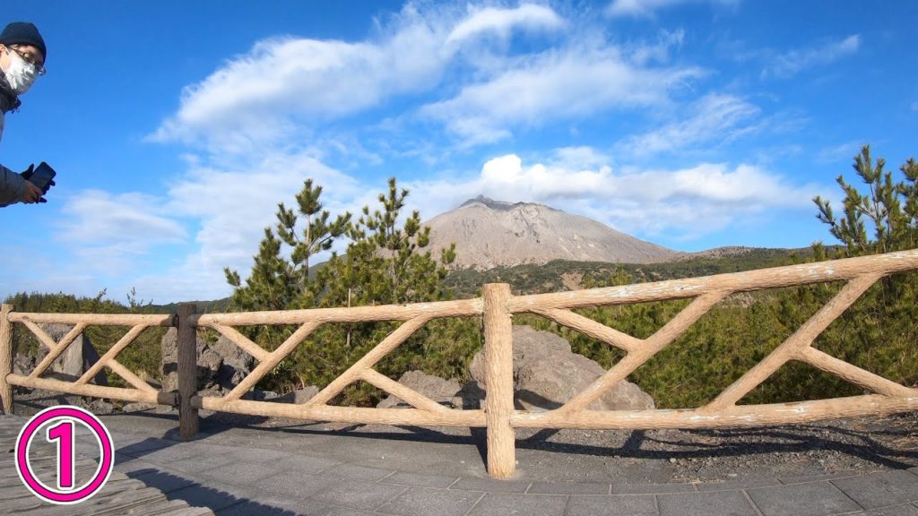 桜島を観光しながら１周するぞ！①（有村溶岩展望所と姫宮神社）【2022/01/21】