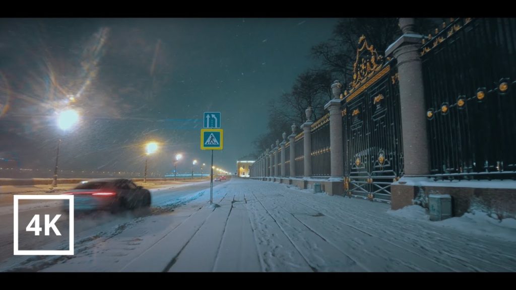 Night Snowfall Walk in St.Petersburg – Anamorphic Lens, DJI Pocket 2, Winter, Snow, Cinematic, 4K Night Snowfall Walk in St.Petersburg - Anamorphic Lens, DJI Pocket 2, Winter, Snow, Cinematic, 4K