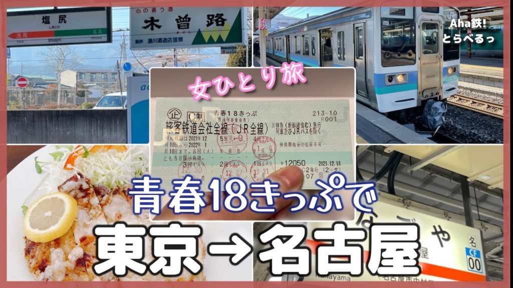【鉄道vlog】青春18きっぷで東海道線を使わずに東京から名古屋まで行ってきた 2022年1月 塩尻駅/名古屋駅/中央本線