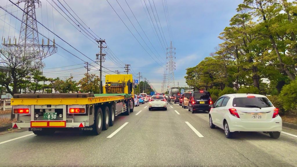 JAPAN Drive Recording from Gamagori City to Toyohashi City Aichi