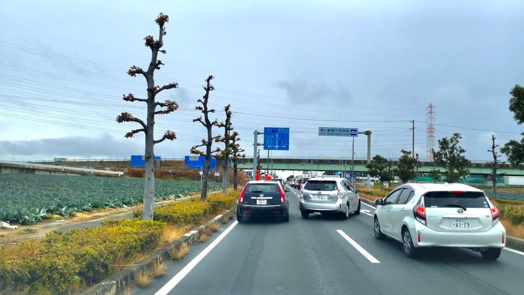 JAPAN Road Trip 2021-01-24 | Driving from Takamatsu Town Tahara City up to Miya Town Gamagori City