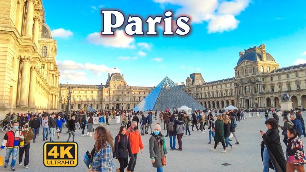 Paris in Sunny Day, Paris Walking Tour 2022 [4K UHD]