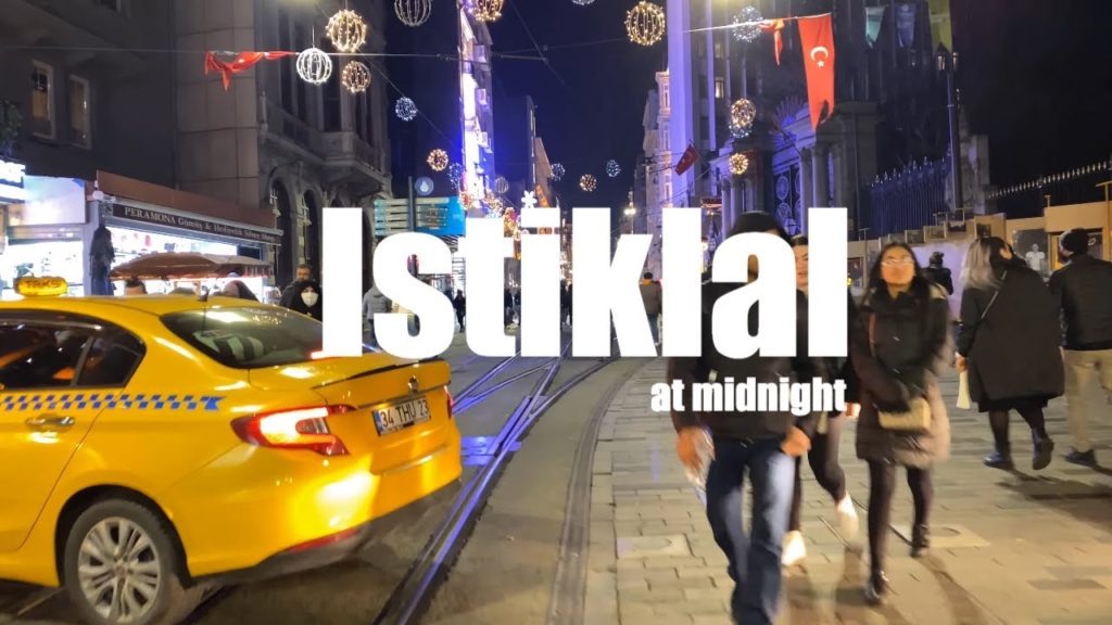 4K🐇Walking ISTANBUL İstiklâl Caddesi TAKSIM !! Walking Tour Istanbul Taksim 2022 Night Walk !!!