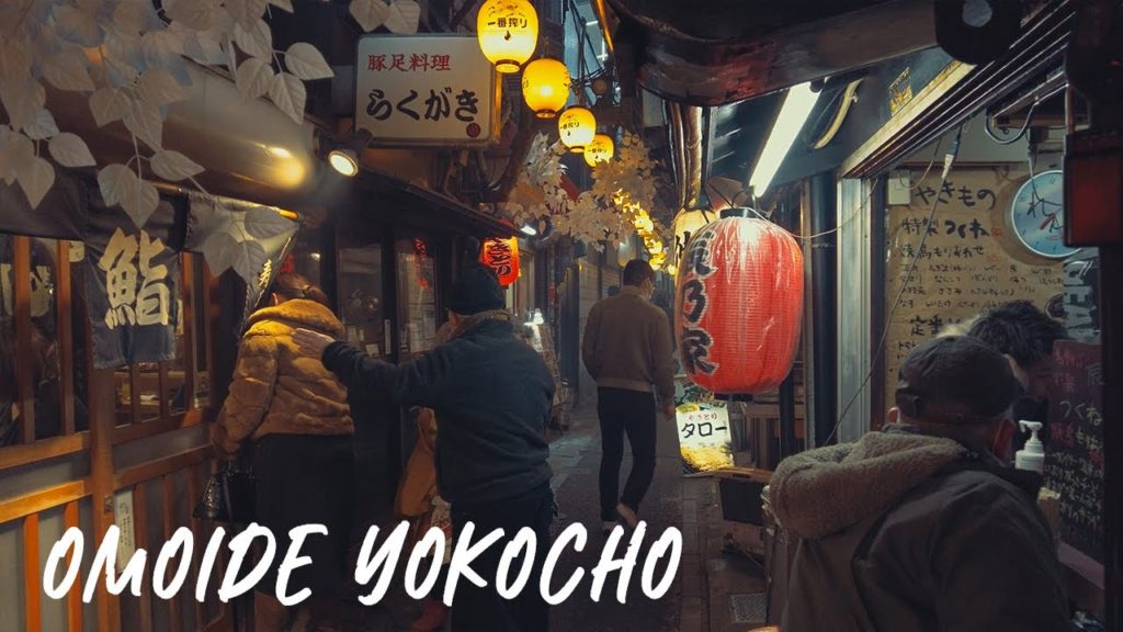 Dji pocket 2 Omoide Yokocho (Memory Lane) at night