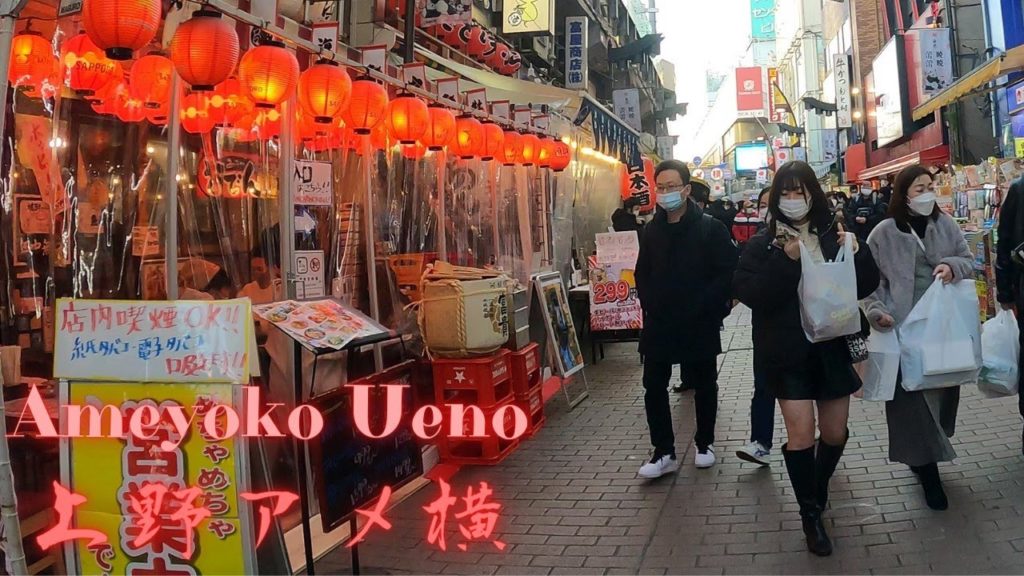 Winter vacation 2022 Ameyoko UenoTokyo walking tour.【4K ASMR】 Winter vacation 2022 Ameyoko UenoTokyo walking tour.【4K ASMR】