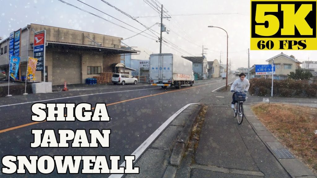 [5K 60FPS] SHIGA JAPAN - SnowFall Winter Japan 2022 I Japan Walking Tour I Gopro Hero 10 Black