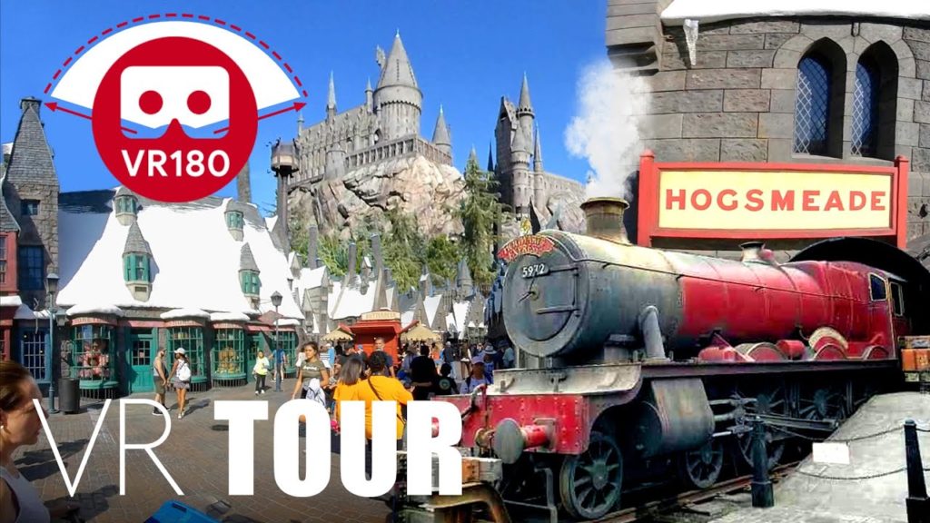 VR 180° Hogsmeade Tour at Universal Studios Hollywood | Wizarding World of Harry Potter (4K, 3D)