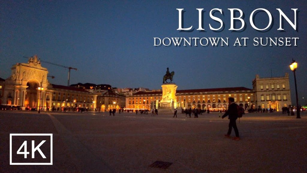 Lisbon Portugal Downtown SUNSET Walking Tour 4k 2022 🇵🇹 Lisbon Portugal Downtown SUNSET Walking Tour 4k 2022 🇵🇹