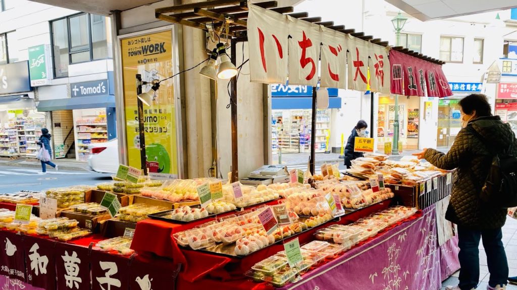 WAGASHI ( JAPANESE TRADITIONAL SWEETS) JAPANESE STREET FOOD