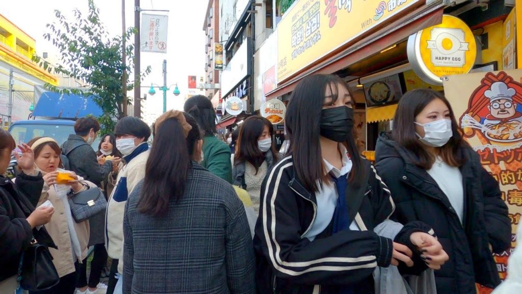 Tokyo’s Korean Town Shin-Okubo Walking Tour | Busy Area in Tokyo - 2022【4K】