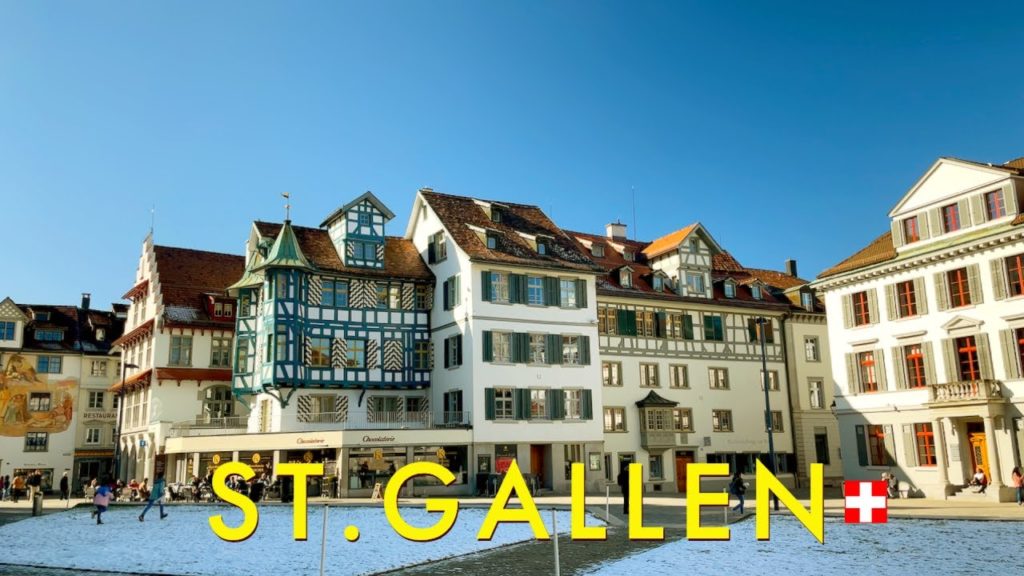 St. Gallen, Switzerland - A beautiful Swiss city with a splendid World Heritage Site